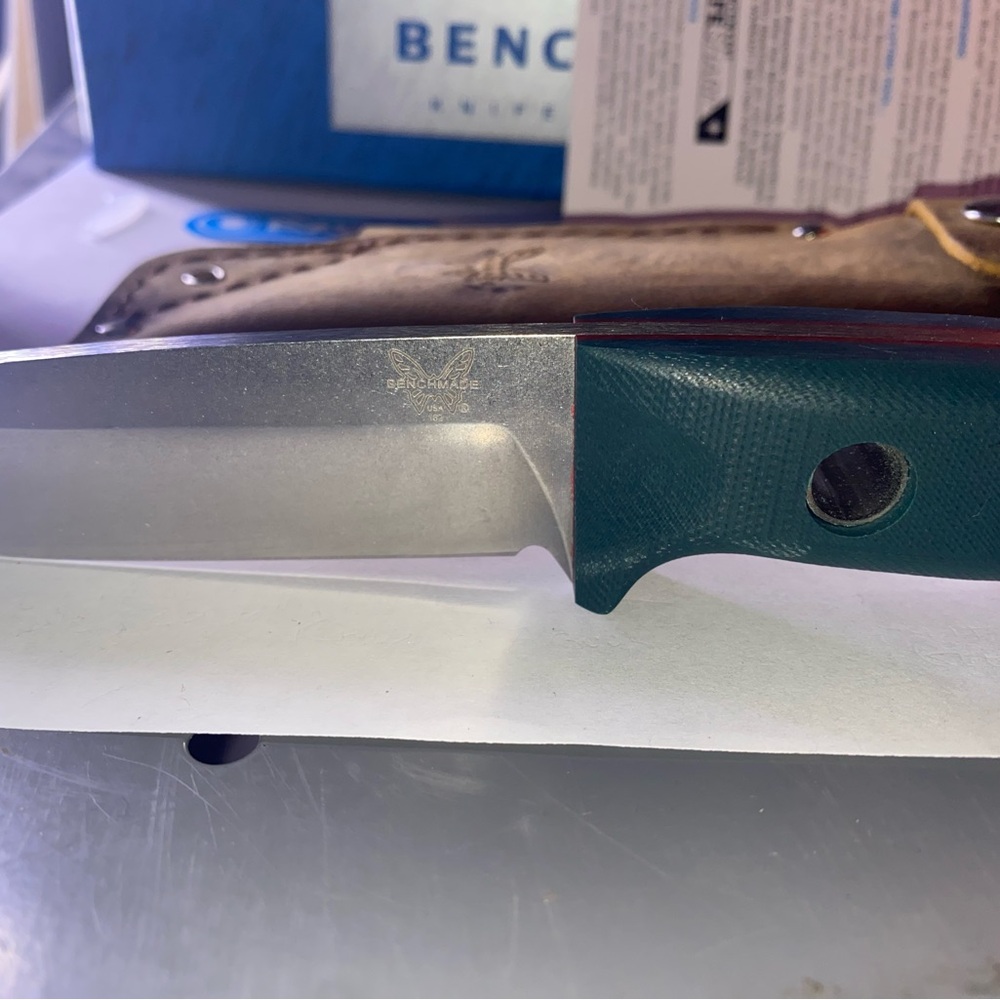 Bushcrafter fixed blade bush knife with leather sheath - Picture 6 of 9